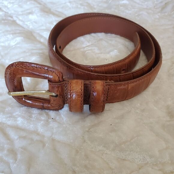 VALERIE STEVENS Genuine Leather Vynil Lined  Size Medium Brown - Picture 9 of 10